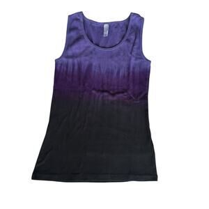 Womens Tank Top Size Small Purple Black Brand New Tie Dye
